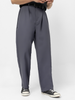 Men's Medium Grey Loose Baggy Fit Solid Korean Trousers Stretchable