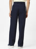 Men's Navy Loose Baggy Fit Solid Korean Trousers Stretchable