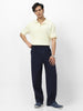 Men's Navy Loose Baggy Fit Solid Korean Trousers Stretchable