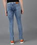 Men's Blue Slim Fit Washed Jeans Stretchable