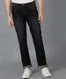 Men's Dark Grey Regular Fit Washed Jeans Stretchable