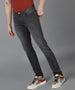 Men's Grey Slim Fit Washed Jeans Stretchable