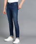 Men's Blue Slim Fit Washed Jeans Stretchable