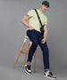 Men's Navy Slim Fit Washed Jeans Stretchable