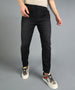 Men's Dark Navy Slim Fit Washed Jeans Stretchable