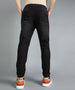 Men's Dark Navy Slim Fit Washed Jeans Stretchable