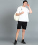 Men's Black Cotton Regular Shorts Stretchable