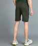 Men's Green Cotton Printed Regular Shorts Stretchable