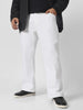 Plus Men's White Washed Bootcut Jeans Stretchable