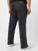 Plus Men's Dark Grey Washed Bootcut Jeans Stretchable