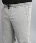 Plus Men's Ice Grey Regular Fit Washed Jogger Jeans Stretchable