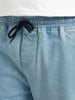 Plus Men's Light Blue Regular Fit Washed Jogger Jeans Stretchable