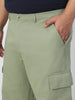 Plus Men's Pista Loose Baggy Fit Solid Cargo Chino Pant with 6 Pockets Non-Stretchable