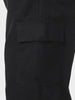 Plus Men's Black Loose Baggy Fit Solid Cargo Chino Pant with 6 Pockets Non-Stretchable