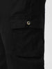 Urbano Plus Men's Black Regular Fit Solid Cargo Chino Pant with 6 Pockets