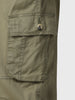 Urbano Plus Men's Olive Green Regular Fit Solid Cargo Chino Pant with 6 Pockets