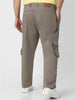 Urbano Plus Men's Grey Regular Fit Solid Cargo Chino Pant with 6 Pockets