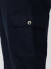 Plus Men's Navy Regular Fit Solid Cargo Chino Pant with 6 Pockets Stretchable