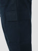 Plus Men's Navy Regular Fit Solid Cargo Chino Pant with 6 Pockets Stretchable