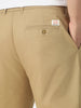 Plus Men's Khaki Cotton Regular Fit Casual Chinos Trousers Stretch