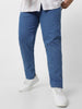 Plus Men's Light Blue Regular Fit Denim Jeans Stretchable