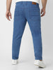 Plus Men's Light Blue Regular Fit Denim Jeans Stretchable