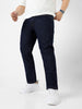 Plus Men's Dark Blue Regular Fit Solid Jeans Stretchable