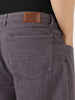 Plus Men's Purple Loose Baggy Fit Washed Jeans Non-Stretchable