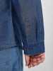 Plus Men's Blue Full Sleeve Regular Fit Casual Denim Shirt