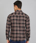 Men's Green Cotton Full Sleeve Slim Fit Casual Checkered Shirt