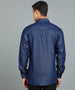 Men's Navy Blue Full Sleeve Slim Fit Casual Denim Shirt