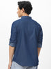 Men's Dark Blue Full Sleeve Regular Fit Casual Denim Shirt