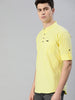 Men Yellow Slim Fit Solid Casual Shirt