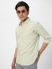 Men's Pastel Green Cotton Full Sleeve Regular Fit Casual Solid Shirt