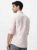 Men's Baby Pink Cotton Full Sleeve Regular Fit Casual Solid Shirt