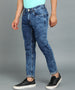 Men's Blue Slim Fit Washed Jeans Stretchable