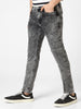 Men's Light Grey Slim Fit Washed Jeans Stretchable