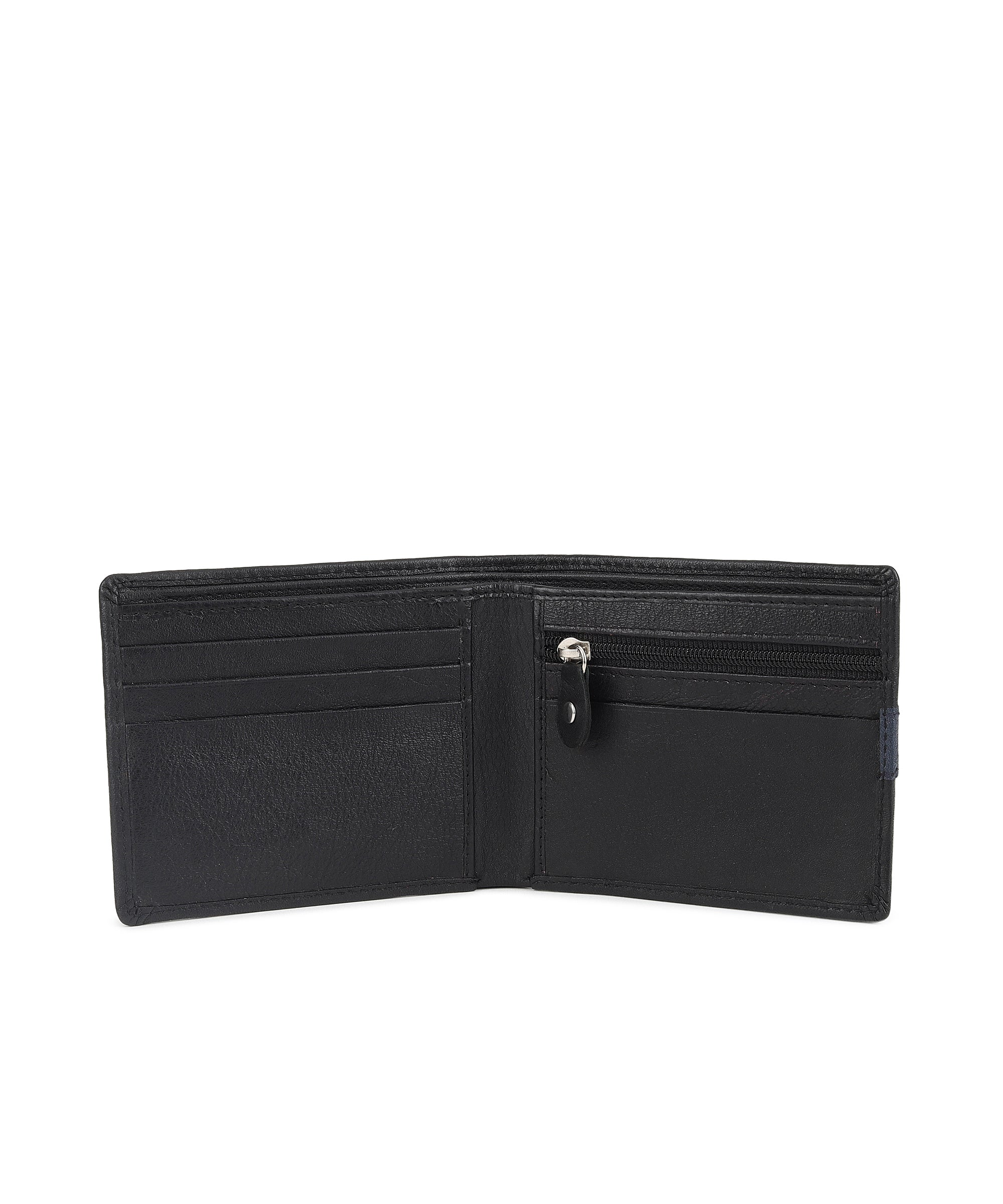 Urbano Fashion Men's Casual, Formal Black Genuine Leather Wallet-4 Card Slots