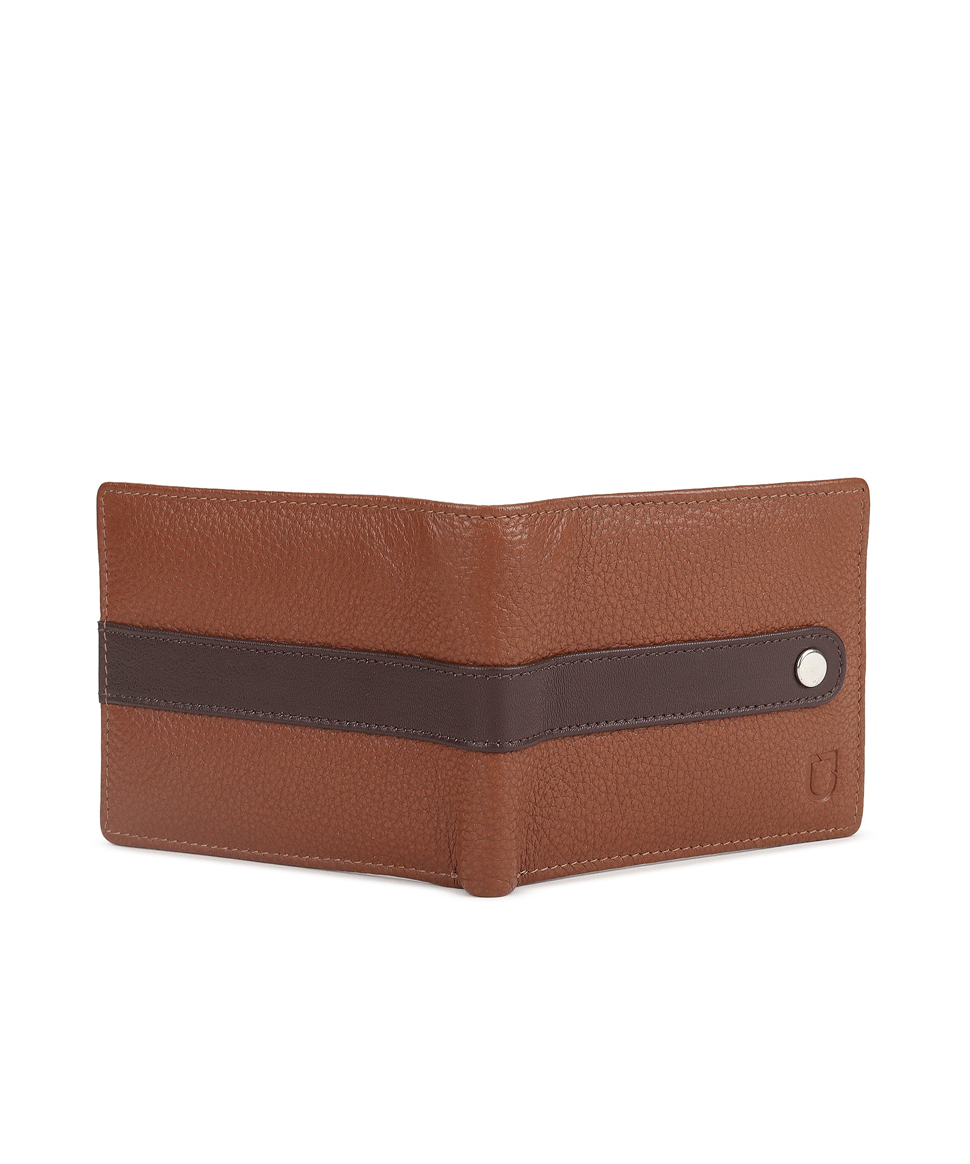 Urbano Fashion Men's Casual, Formal Tan Genuine Leather Wallet-4 Card Slots