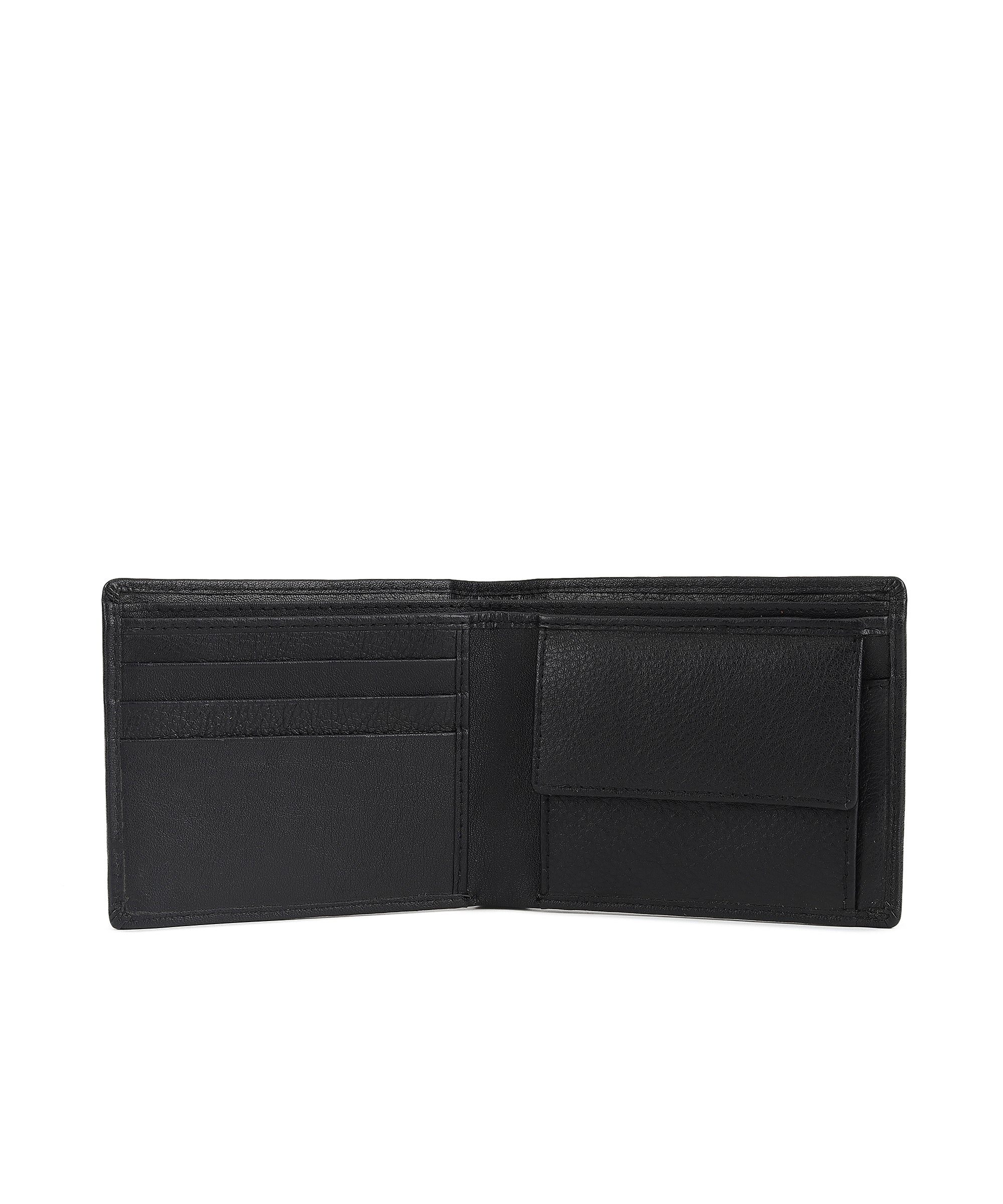 Urbano Fashion Men's Casual, Formal Black Genuine Leather Wallet-3 Card Slots