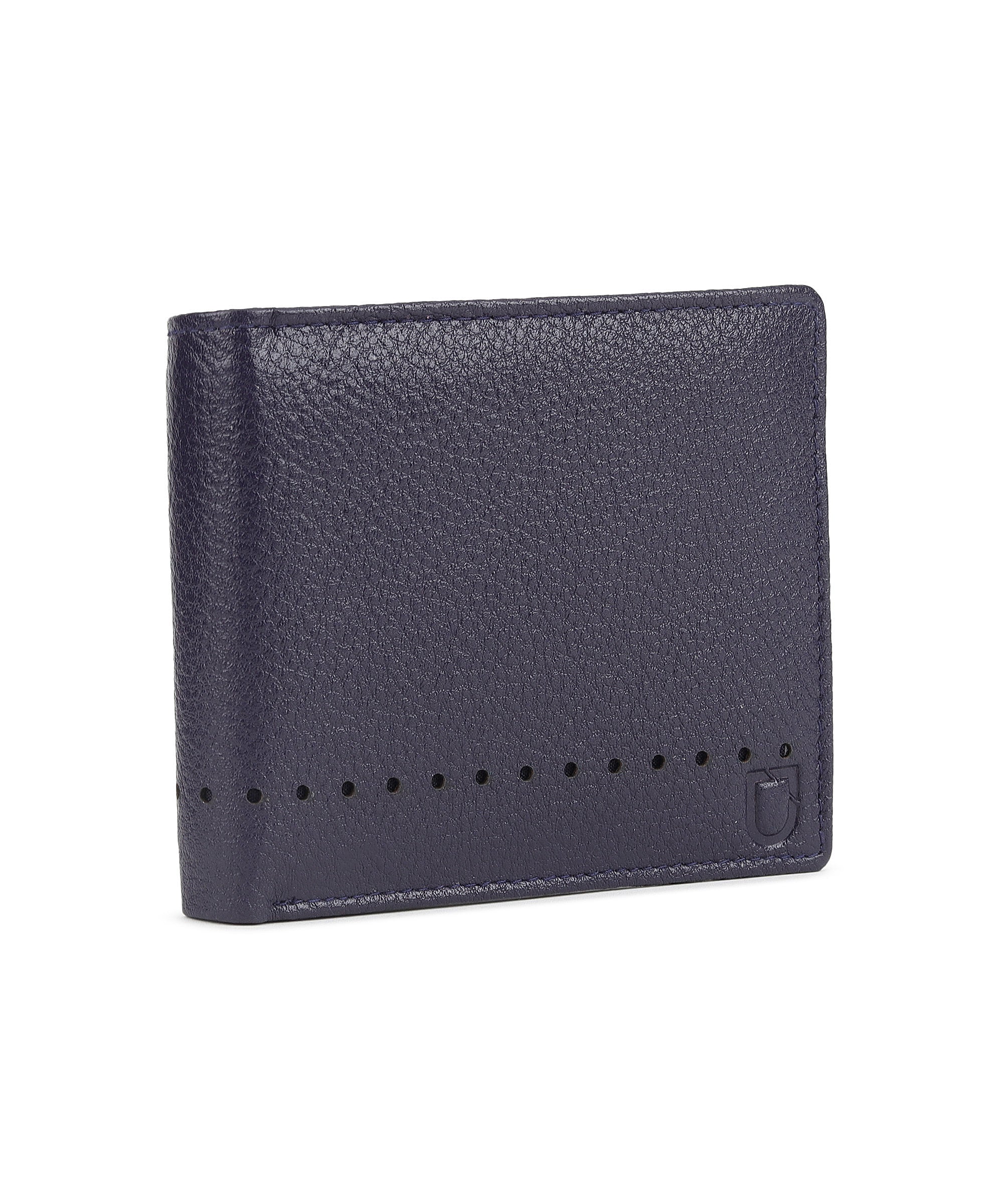 Urbano Fashion Men's Casual, Formal Blue Genuine Leather Wallet-3 Card Slots