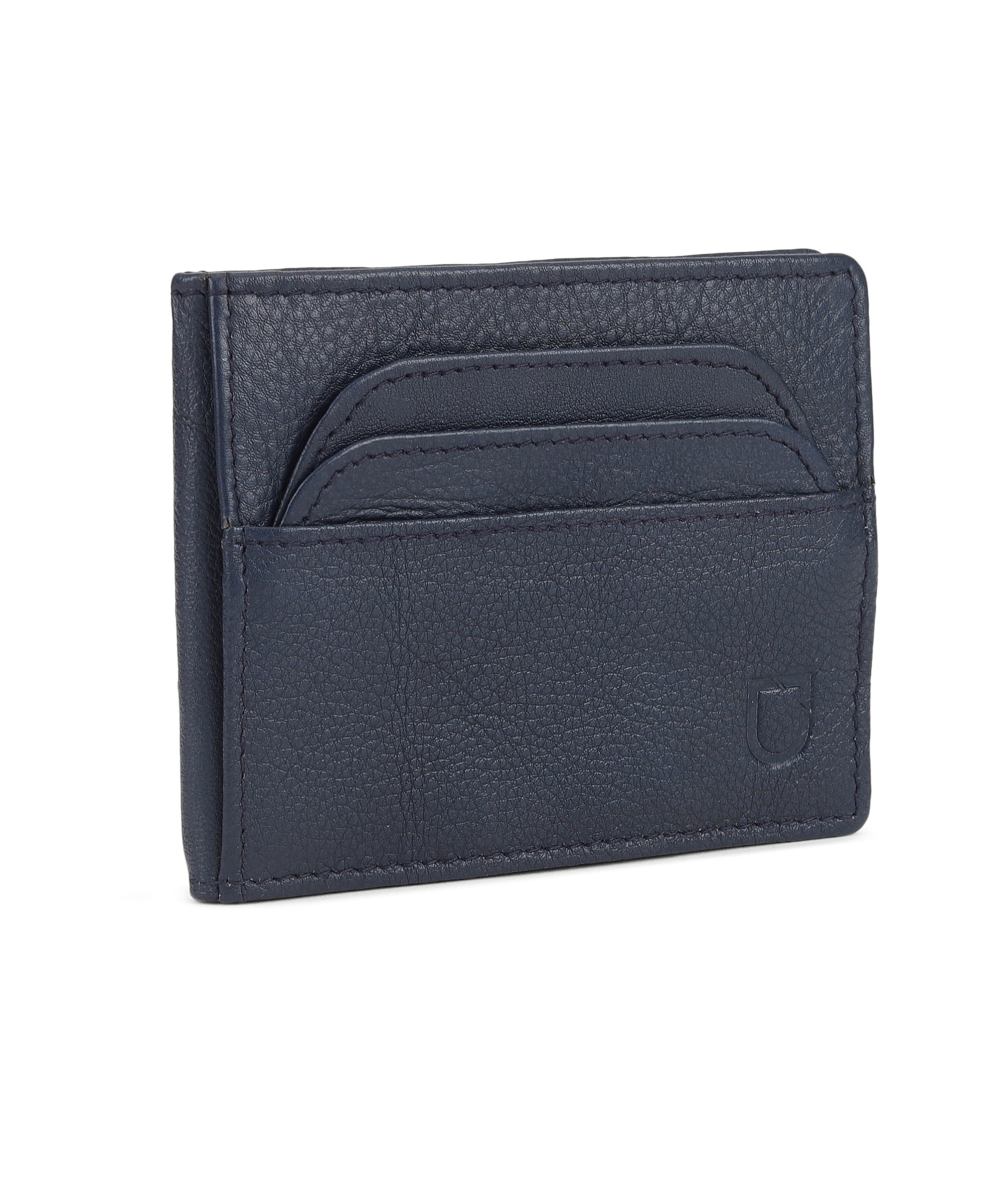 Urbano Fashion Men's Casual, Formal Blue Genuine Leather Wallet-6 Card Slots