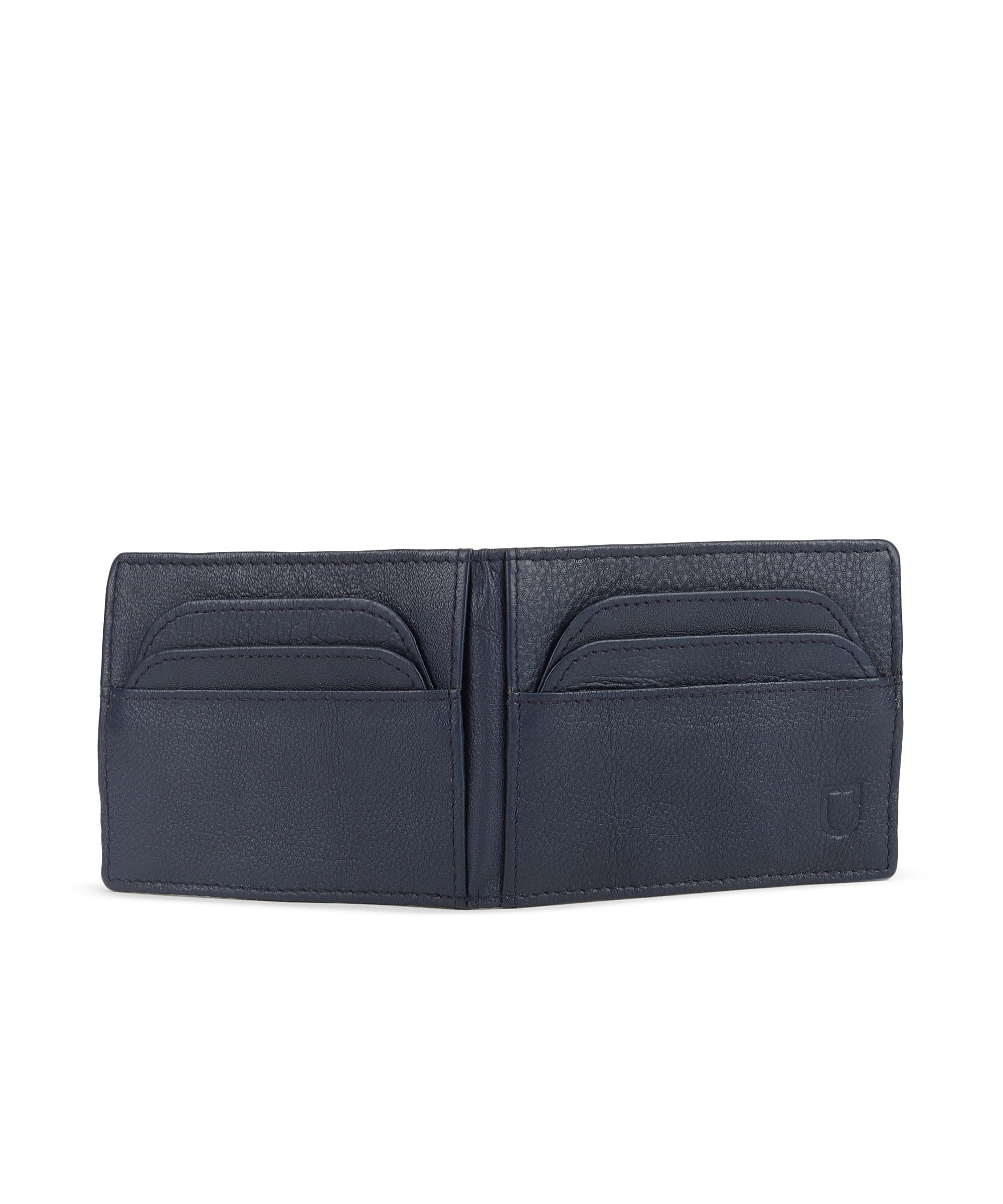 Urbano Fashion Men's Casual, Formal Blue Genuine Leather Wallet-6 Card Slots