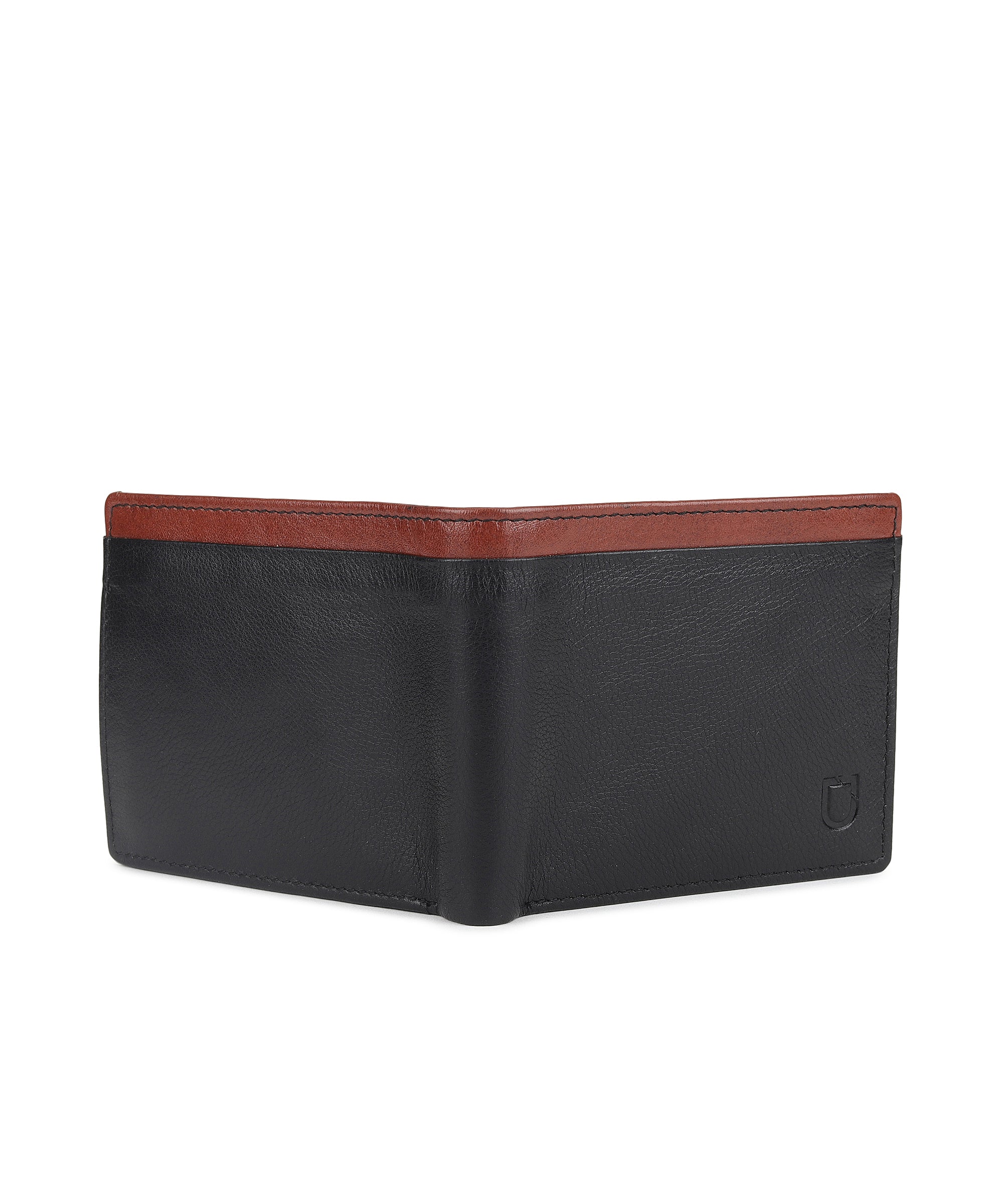 Urbano Fashion Men's Casual, Formal Black, Tan Genuine Leather Wallet-7 Card Slots