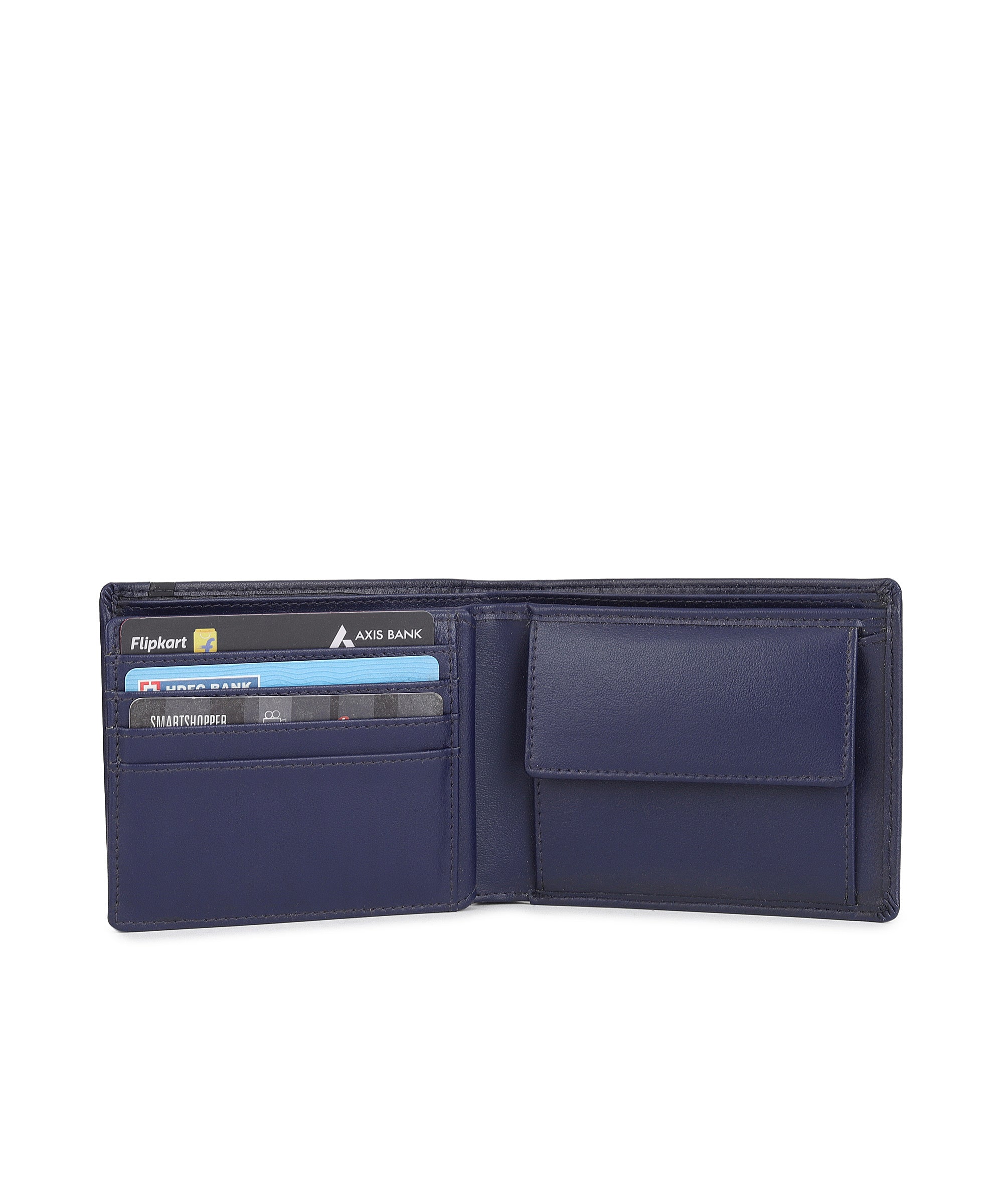 Urbano Fashion Men's Blue Casual, Formal Leather Wallet-8 Card Slots