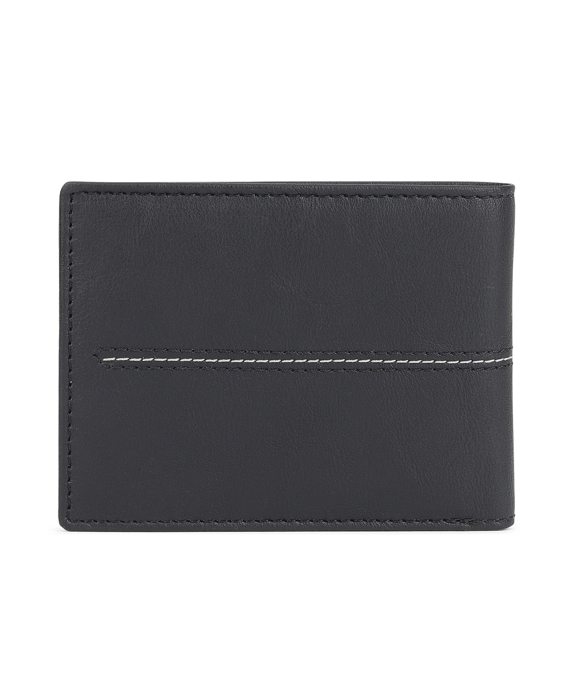 Urbano Fashion Men's Black Casual, Formal Leather Wallet-3 Card Slots