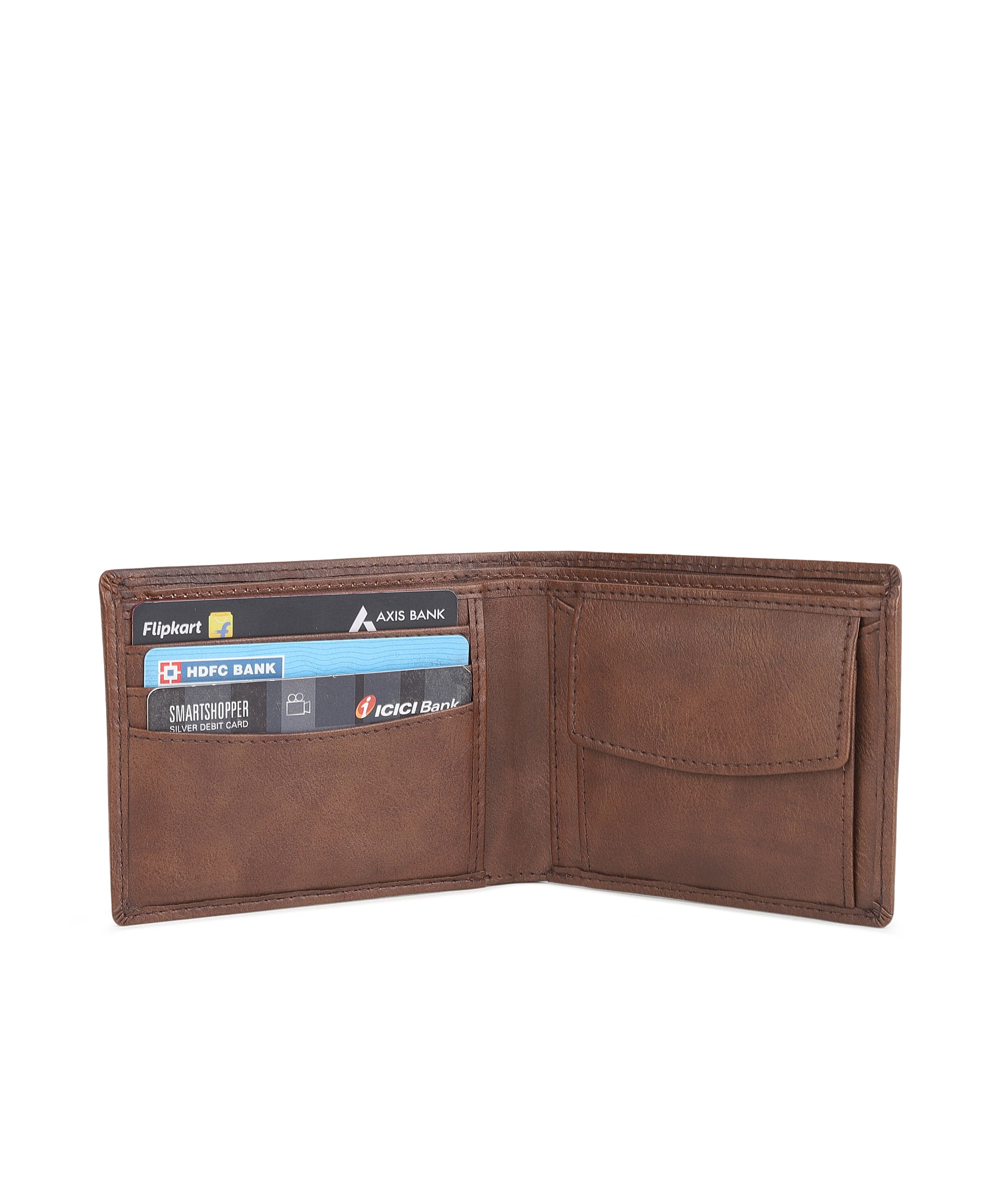 Urbano Fashion Men's Brown Casual, Formal Leather Wallet-3 Card Slots