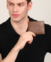 Urbano Fashion Men's Brown Casual, Formal Leather Wallet-3 Card Slots