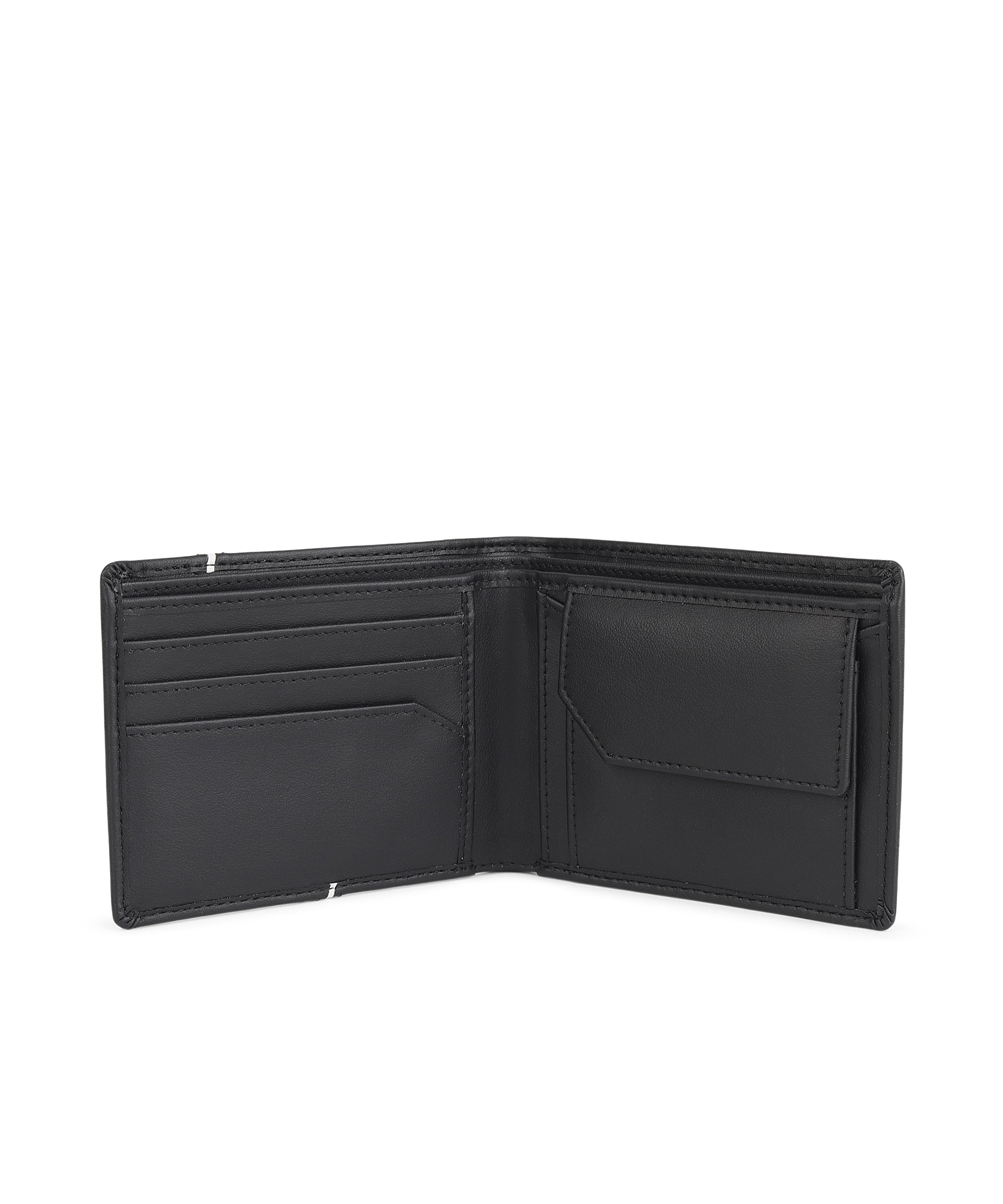 Urbano Fashion Men's Black Casual, Formal Leather Wallet-3 Card Slots