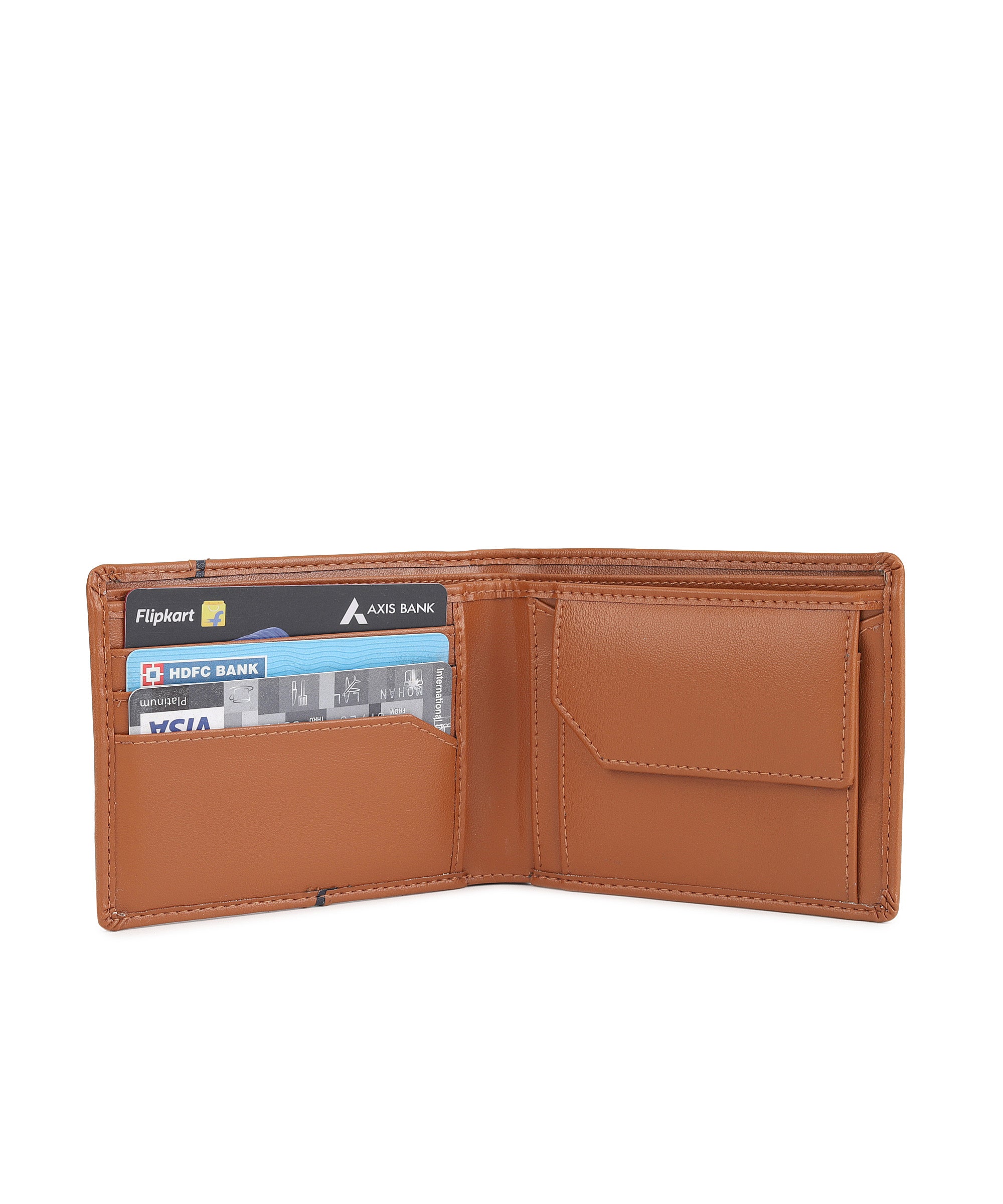 Urbano Fashion Men's Tan Casual, Formal Leather Wallet-3 Card Slots